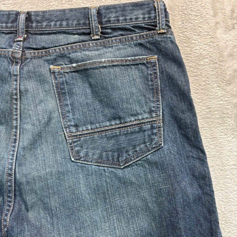 Arizona Jean Co Jeans Mens 42x32 Blue Straight Leg Medium Wash 100% Cotton Denim